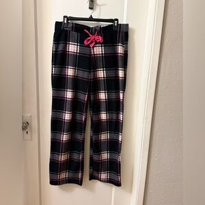 COLORFUL FLEECEY PLAID LOUNGE/ PYJAMA PANTS NWOT